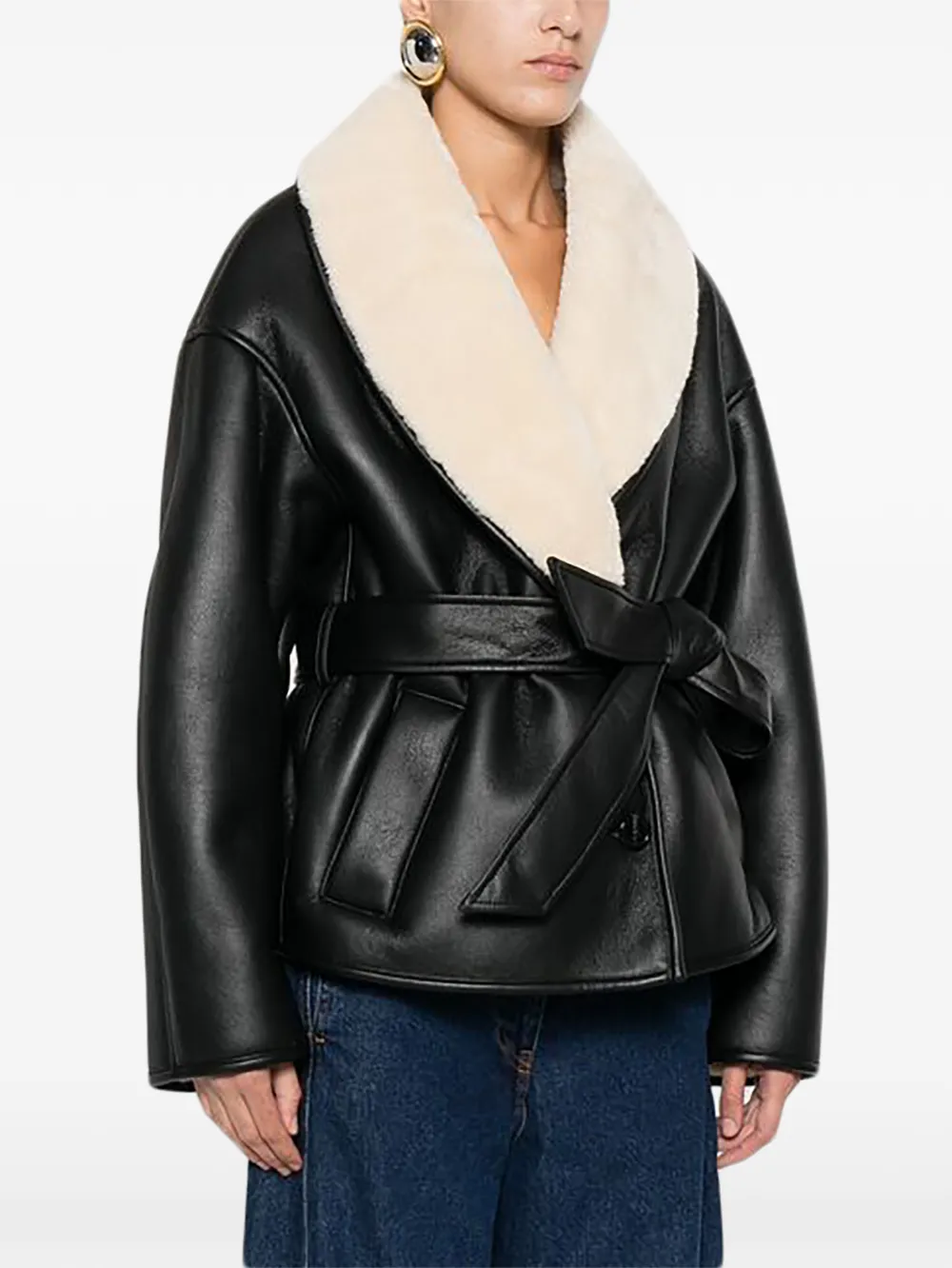 STAND STUDIO Jas met abstract patroon Wit