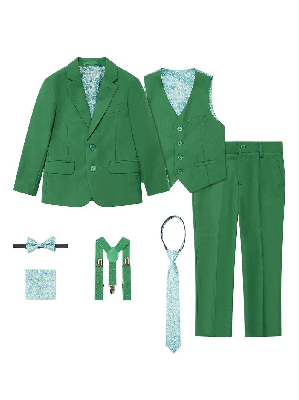 SUITLAB KIDS three-piece suit set - グリーン SUITLAB KIDS three-piece suit set - グリーン