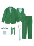 SUITLAB KIDS seven-piece suit set - Green