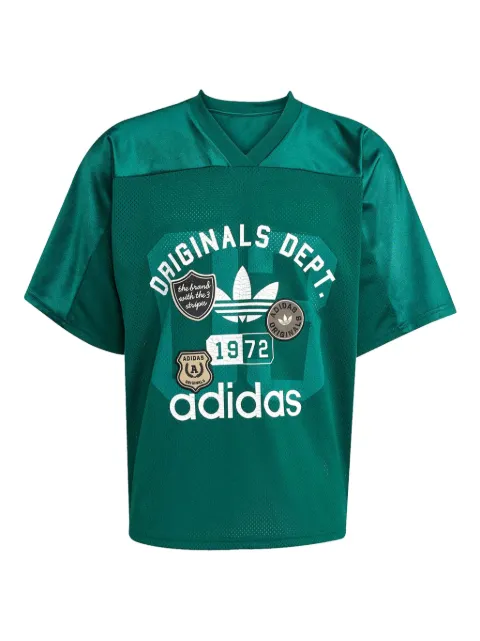 adidas jersey V-neck T-shirt