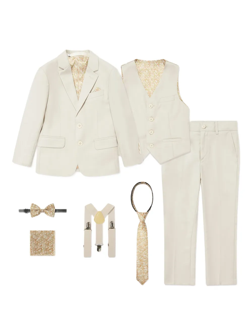 SUITLAB KIDS single-breasted suit (set of seven) - ニュートラル SUITLAB KIDS single-breasted suit (set of seven) - ニュートラル