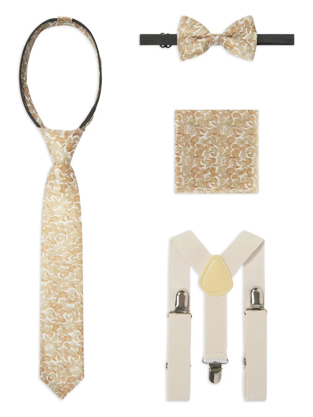 SUITLAB KIDS Pak met enkele rij knopen (set van zeven) Beige