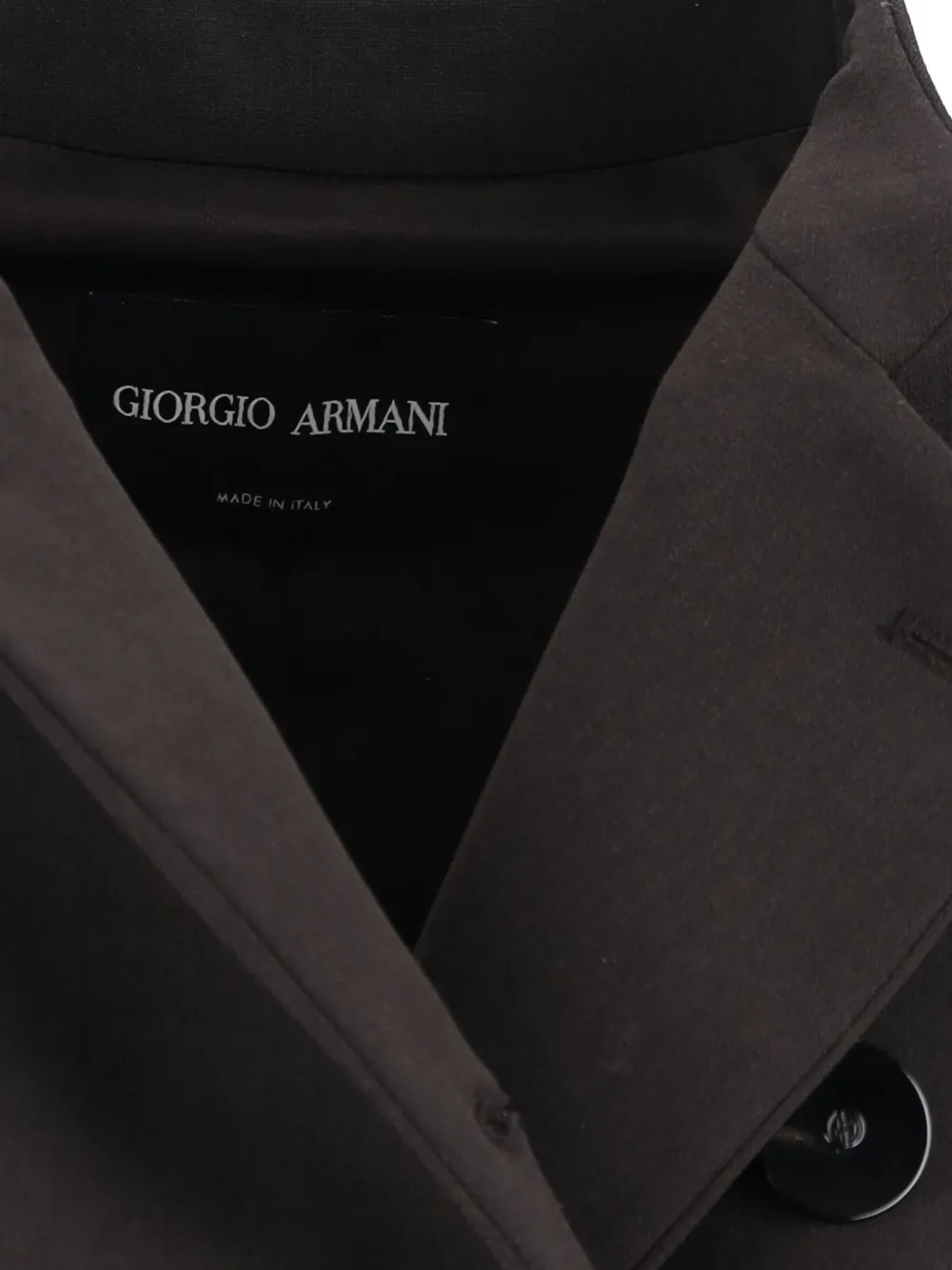 Giorgio Armani double-breasted button jacket Bruin