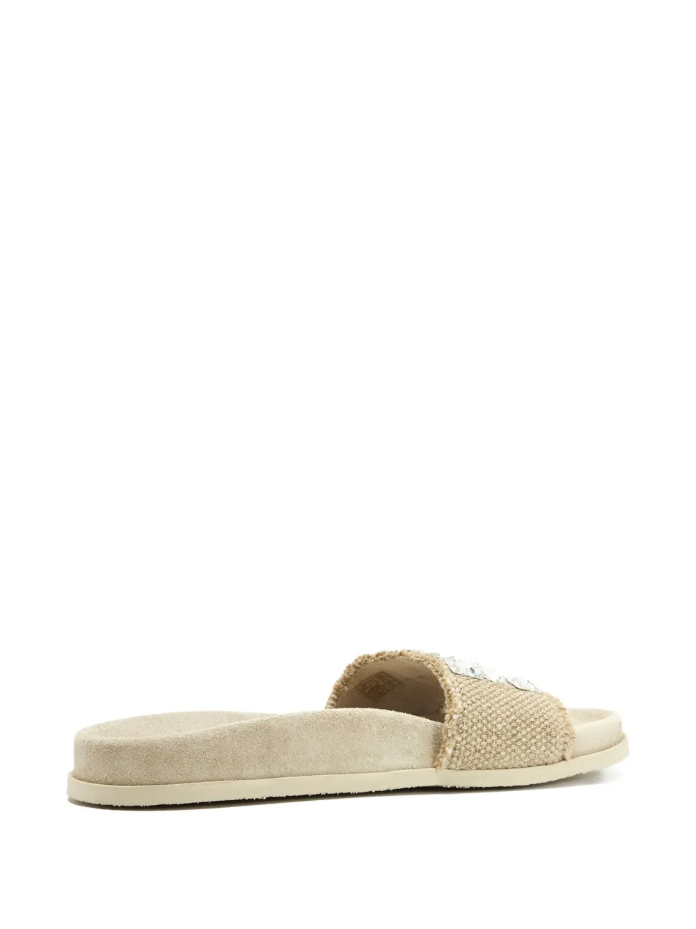 Pedro Garcia Dolomita crystal-embellished sandals Neutrals