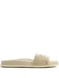 Pedro Garcia Dolomita crystal-embellished sandals - Neutrals