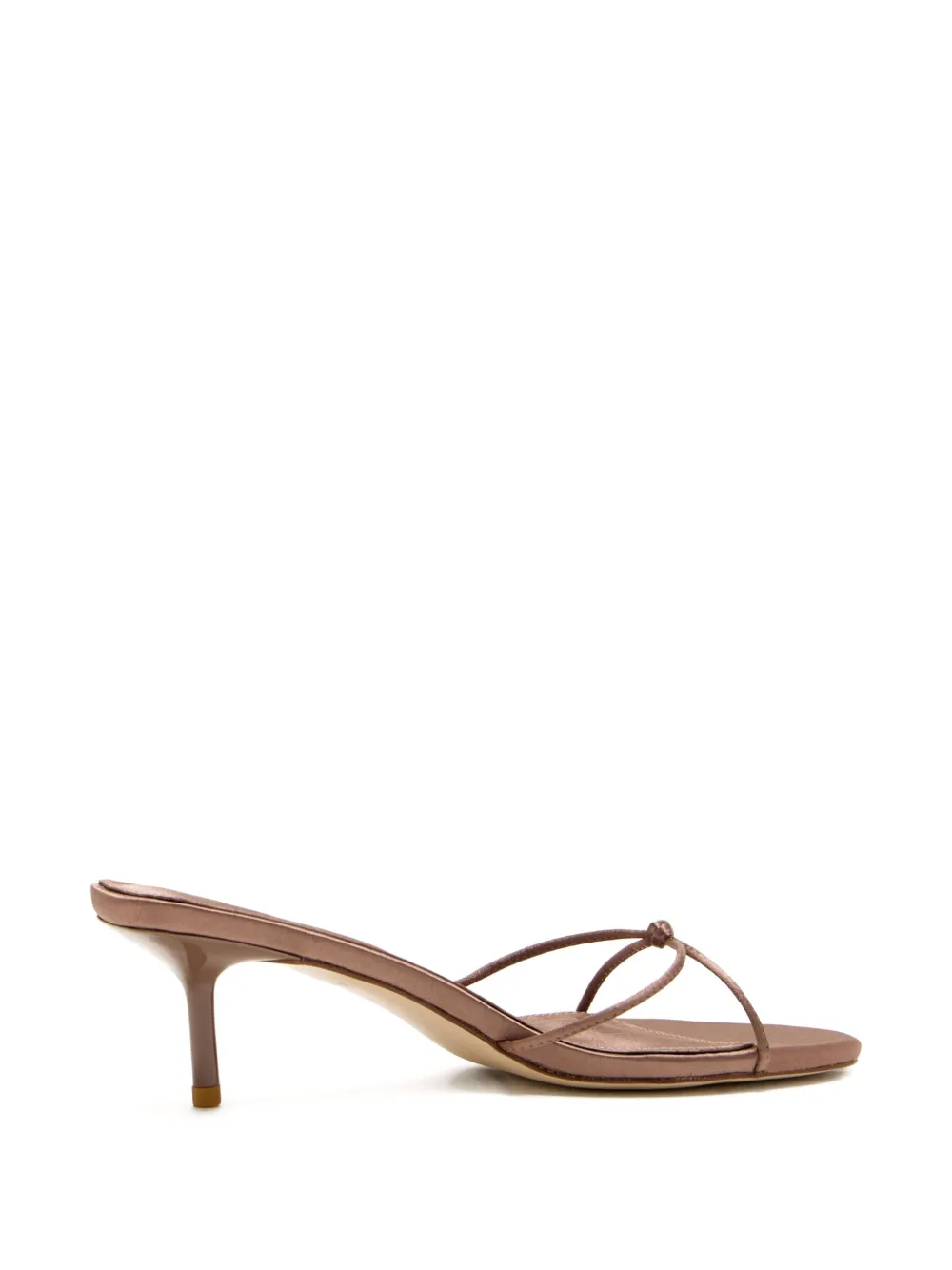 Femme La 55mm Maeve knotted satin sandals Brown