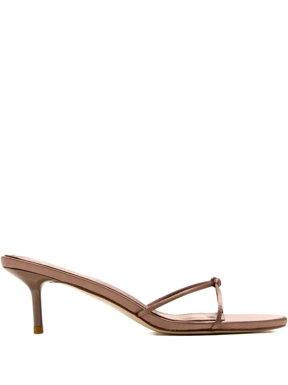 Femme La 55mm Maeve knotted satin sandals Brown