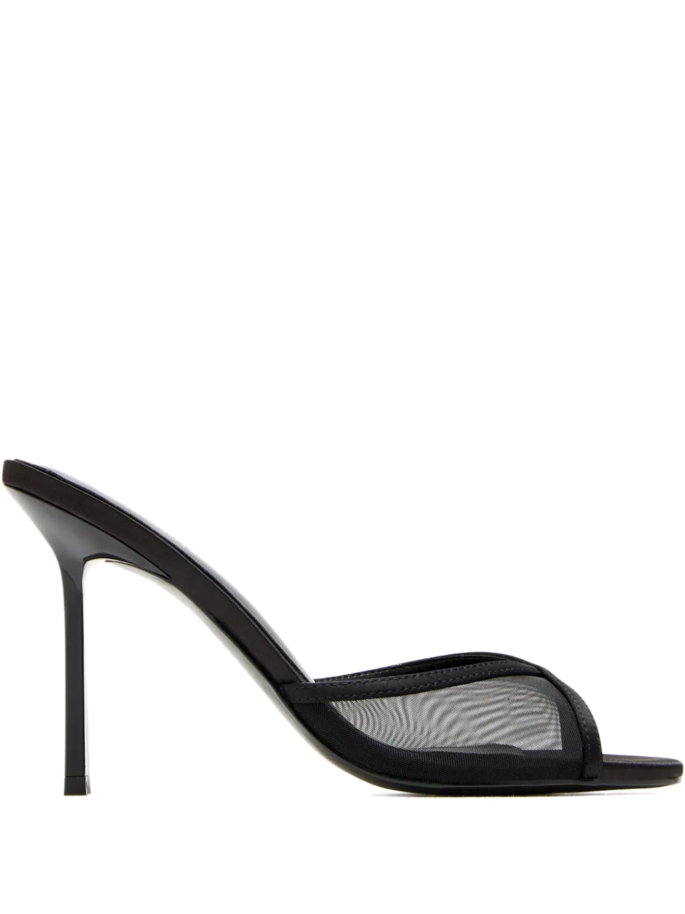 Femme La 100mm Iman mesh-panel stiletto sandals Black