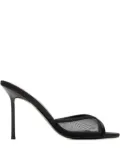 Femme La 100mm Iman mesh-panel stiletto sandals - Black