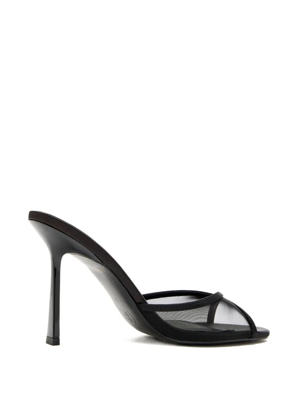 Femme La 100mm Iman mesh-panel stiletto sandals Black