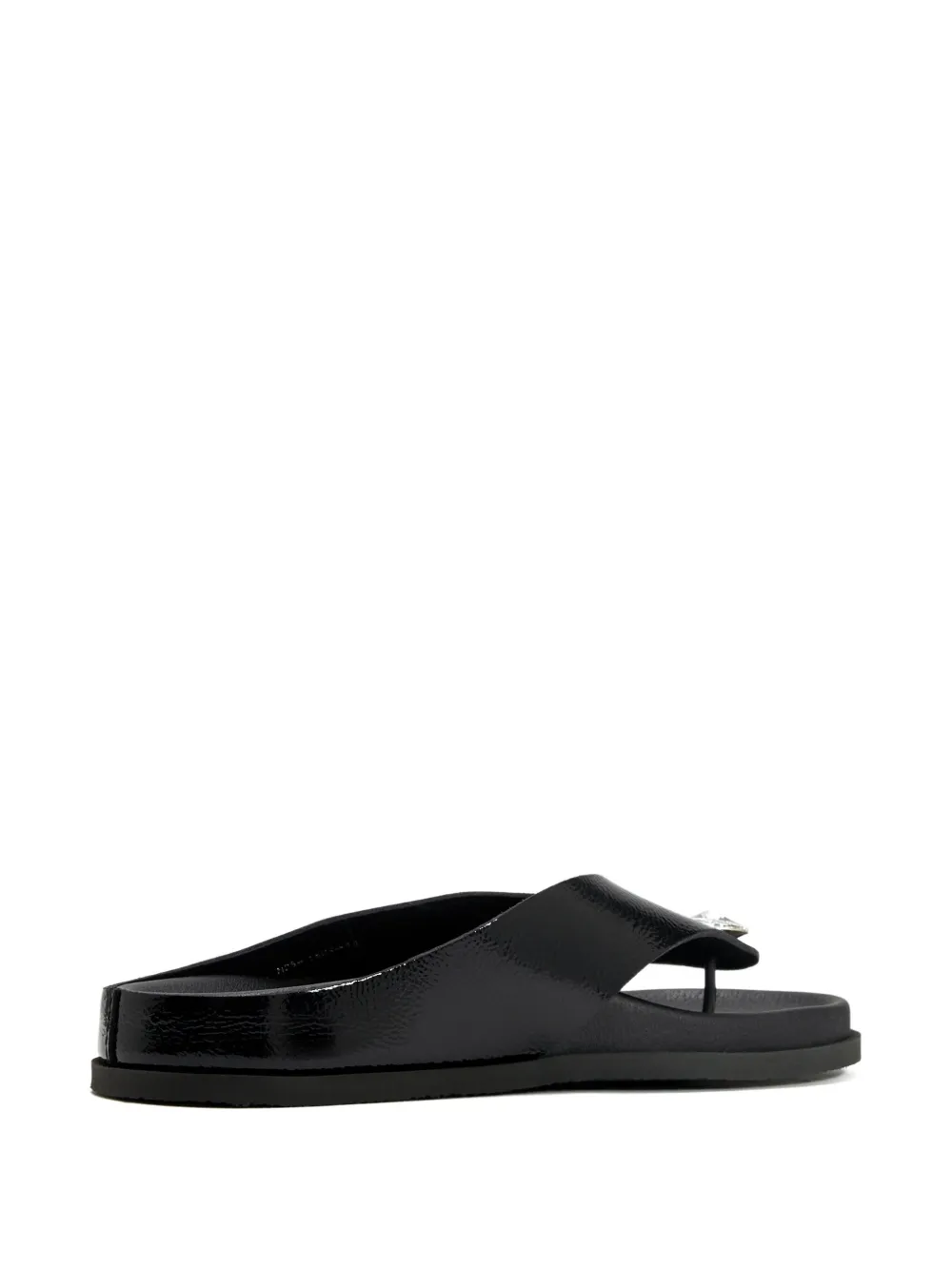 Pedro Garcia Duna crystal-embellished thong sandals Zwart
