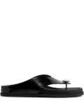 Pedro Garcia Duna crystal-embellished thong sandals - Black