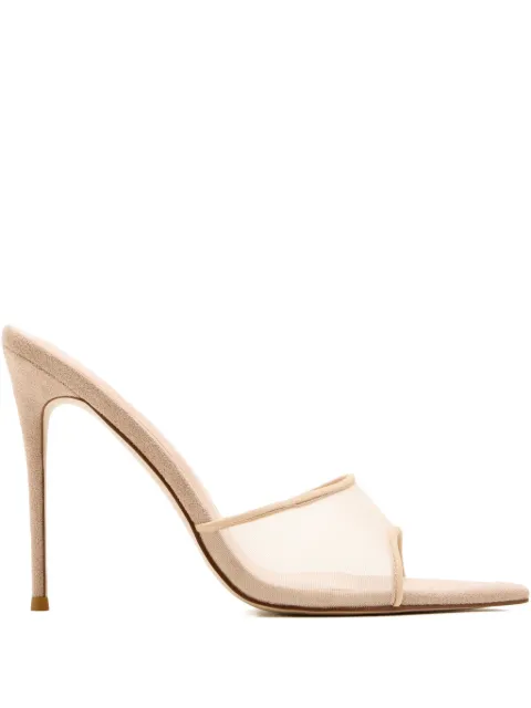 Femme La 120mm Gianni mesh-panel pointed-toe sandals 