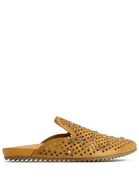 Pedro Garcia Braidy crystal-embellished mules