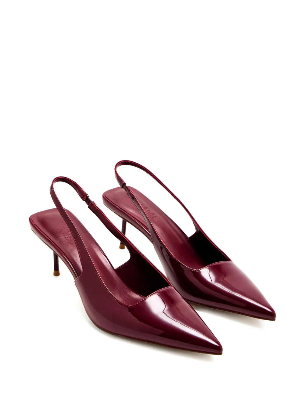 Femme La 55mm G55 Slingback Pointed-toe Pumps In Red