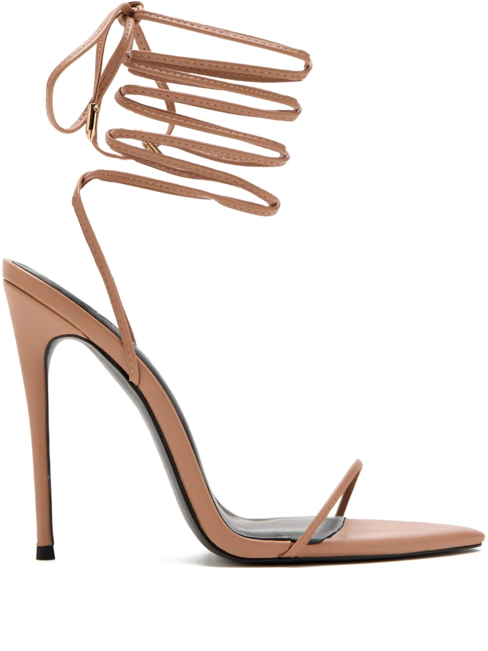 Femme La Stiletto sandalen met veters Bruin