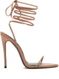 Femme La lace-up stiletto heeled sandals - Brown