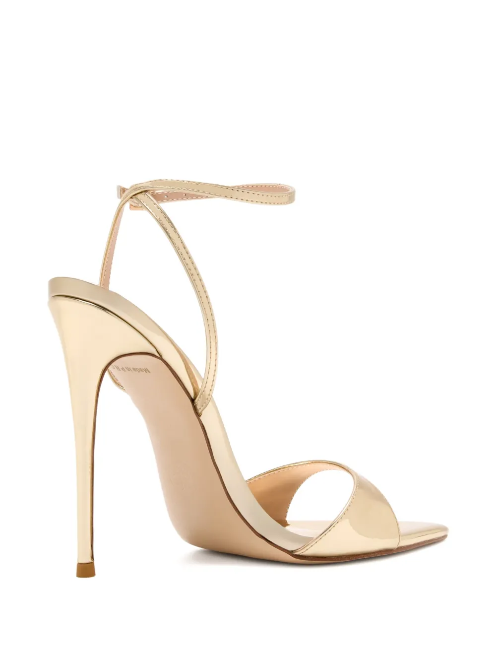 Femme La 120mm GG metallic stiletto sandals Gold