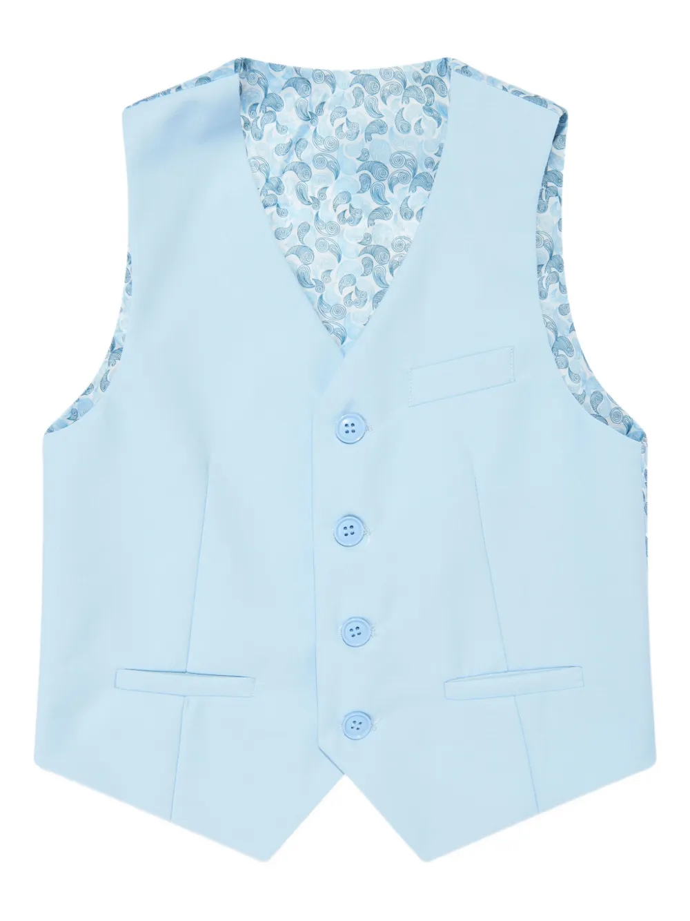 SUITLAB KIDS Pak met enkele rij knopen (set van zeven) Blauw