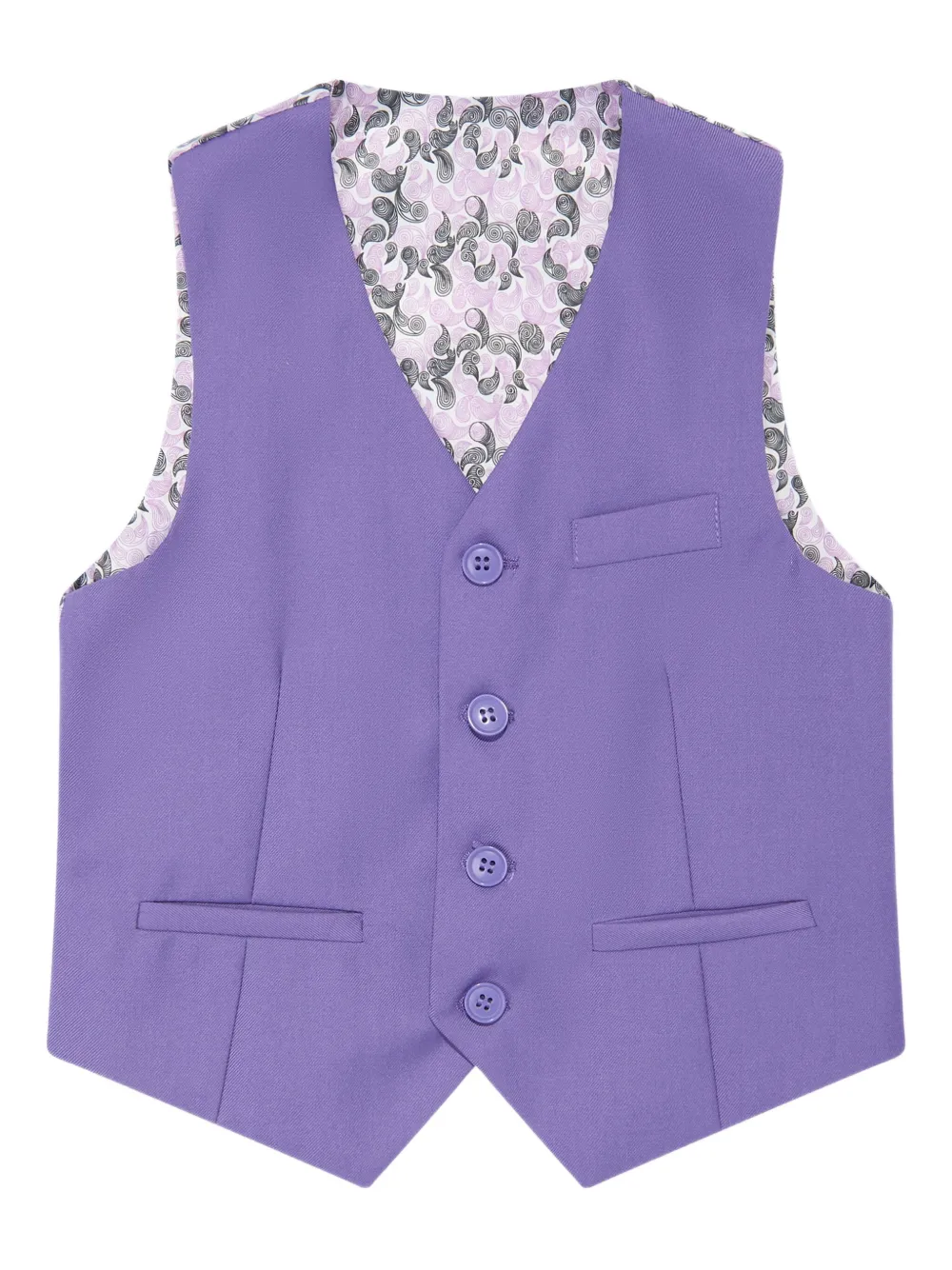 Suitlab Single-breasted Three-piece Suit In Purple