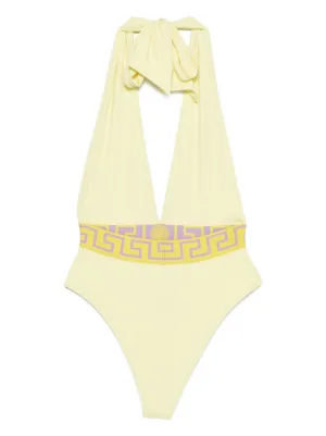 Versace ヴェルサーチ ジャカードトリム水着 VERSACE スイムスーツ ジャカードトリム | NET-A-PORTER