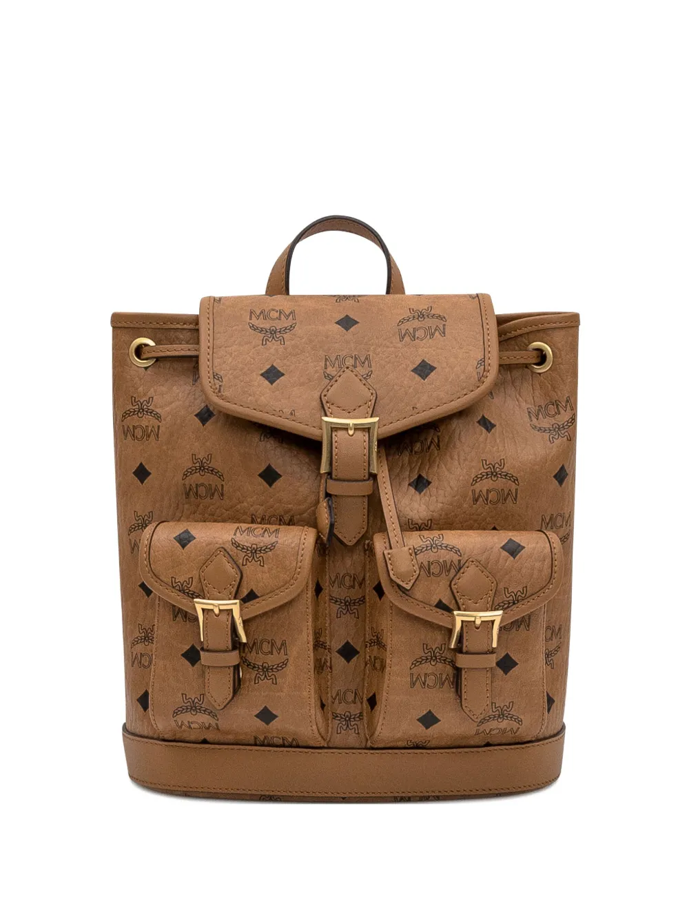 monogram buckle backpack