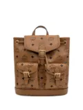 MCM monogram buckle backpack - Brown