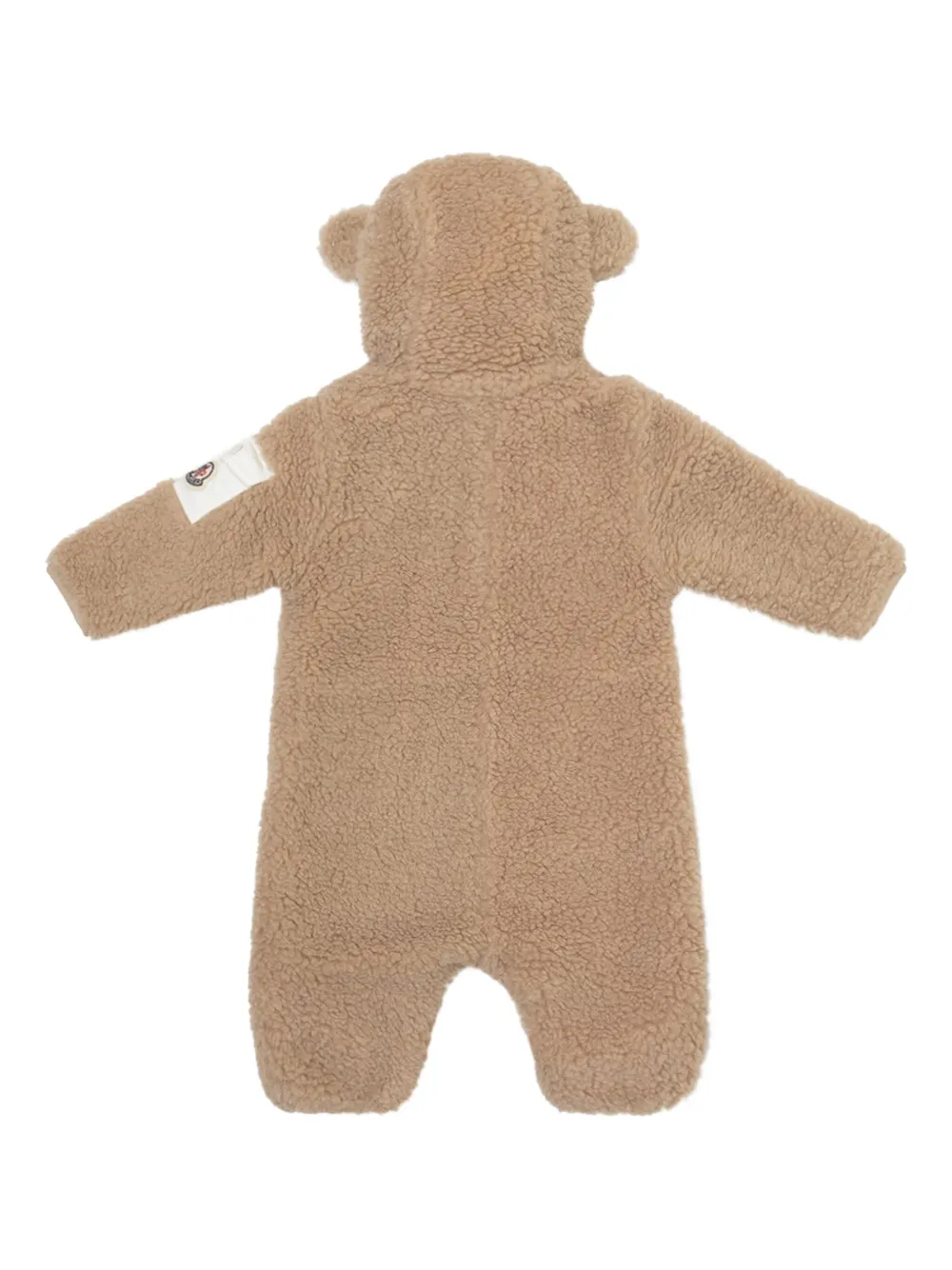Moncler Enfant teddy-ear hooded romper Bruin