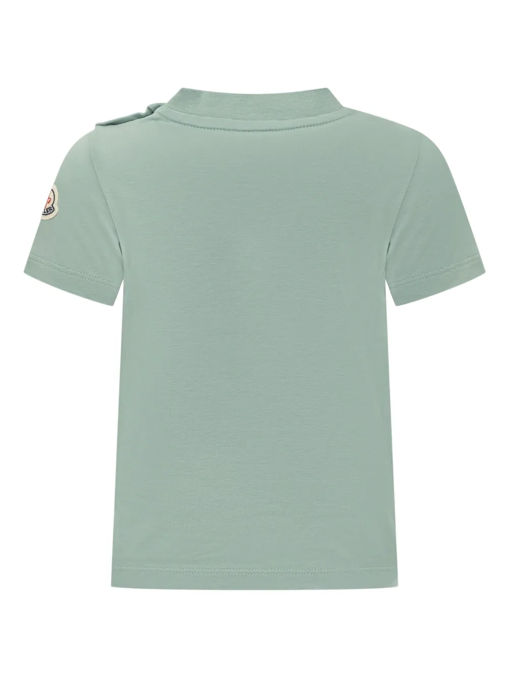 Moncler Enfant duck-logo cotton T-shirt Groen
