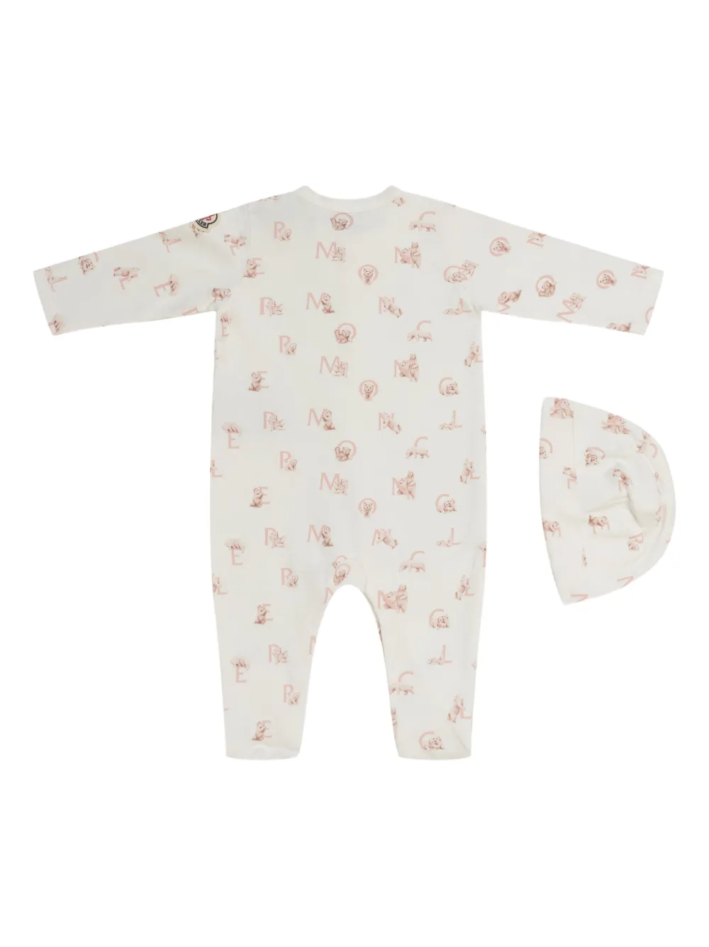 Moncler Enfant logo-print babygrow set Wit
