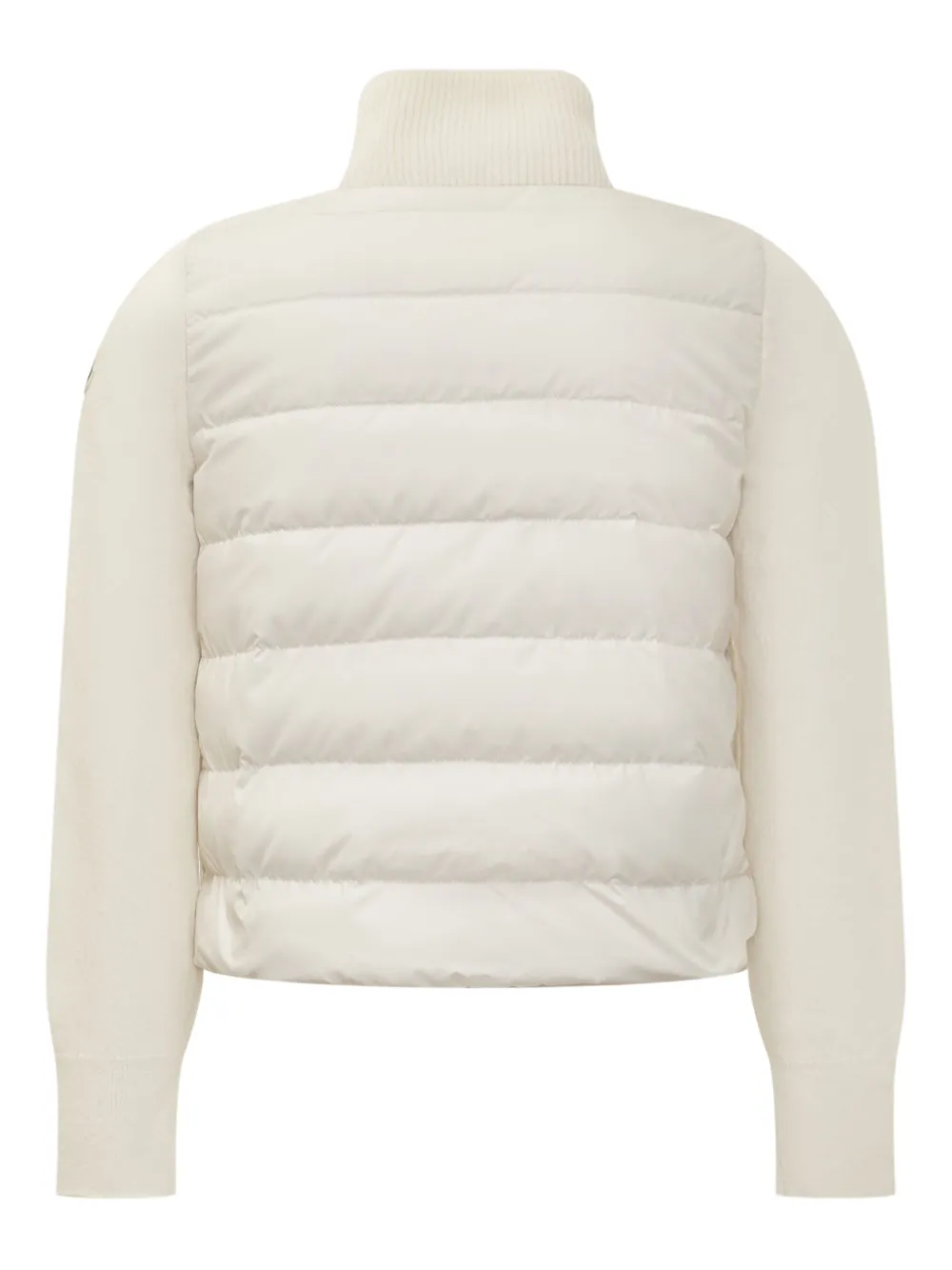Moncler Enfant logo-appliqué quilted jacket Beige