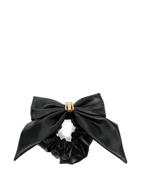 Balenciaga  Clemence Xl bow-detail leather scrunchie