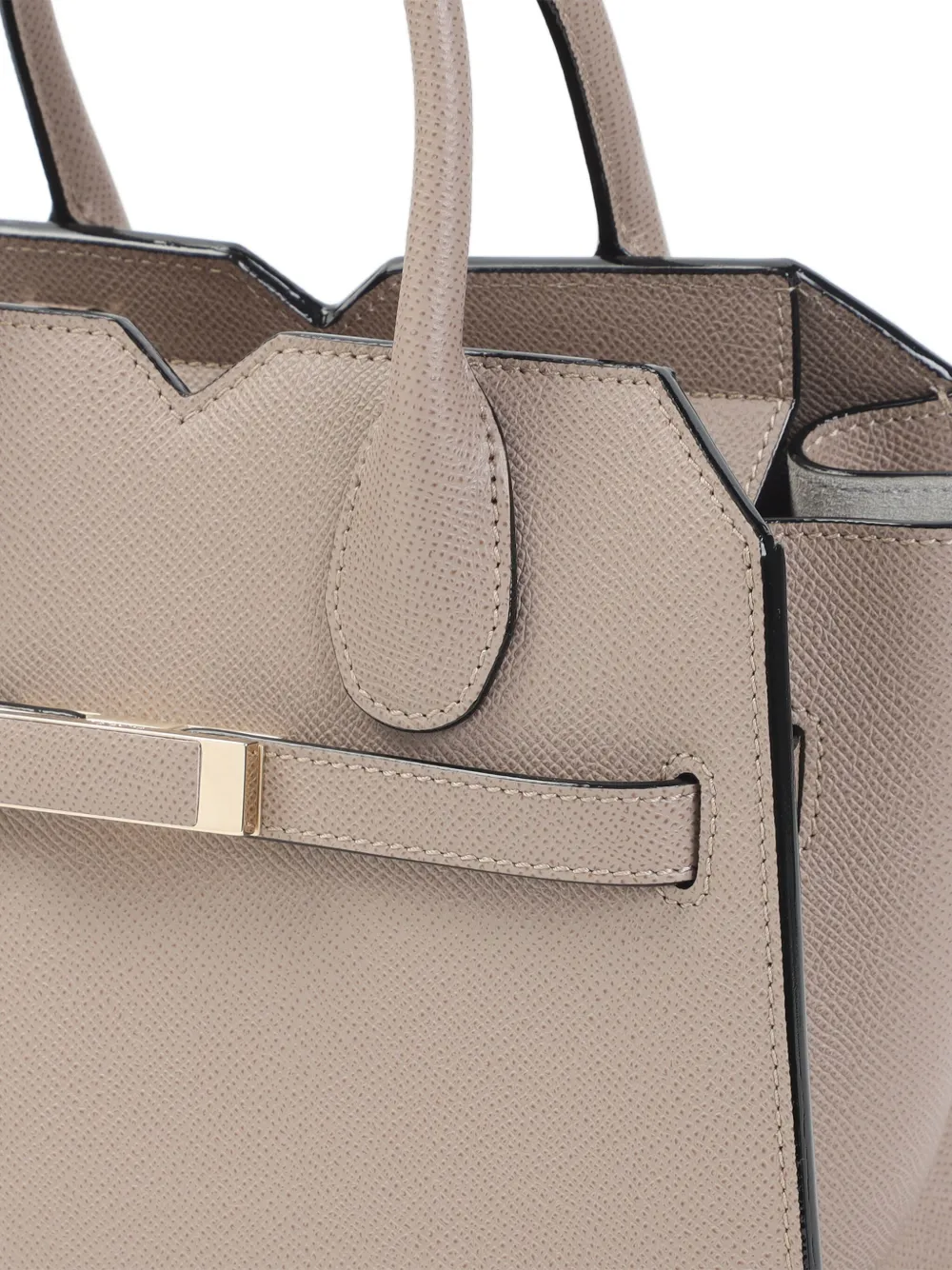 Valextra Sahara leren tas met strikdetail Beige
