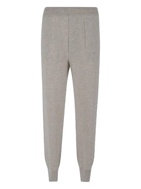 Lisa Yang Ribbed Track Pants in Neutrals