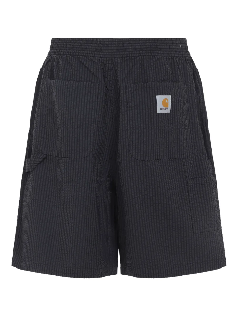 Carhartt WIP Shorts met elastische taille en textuur Zwart