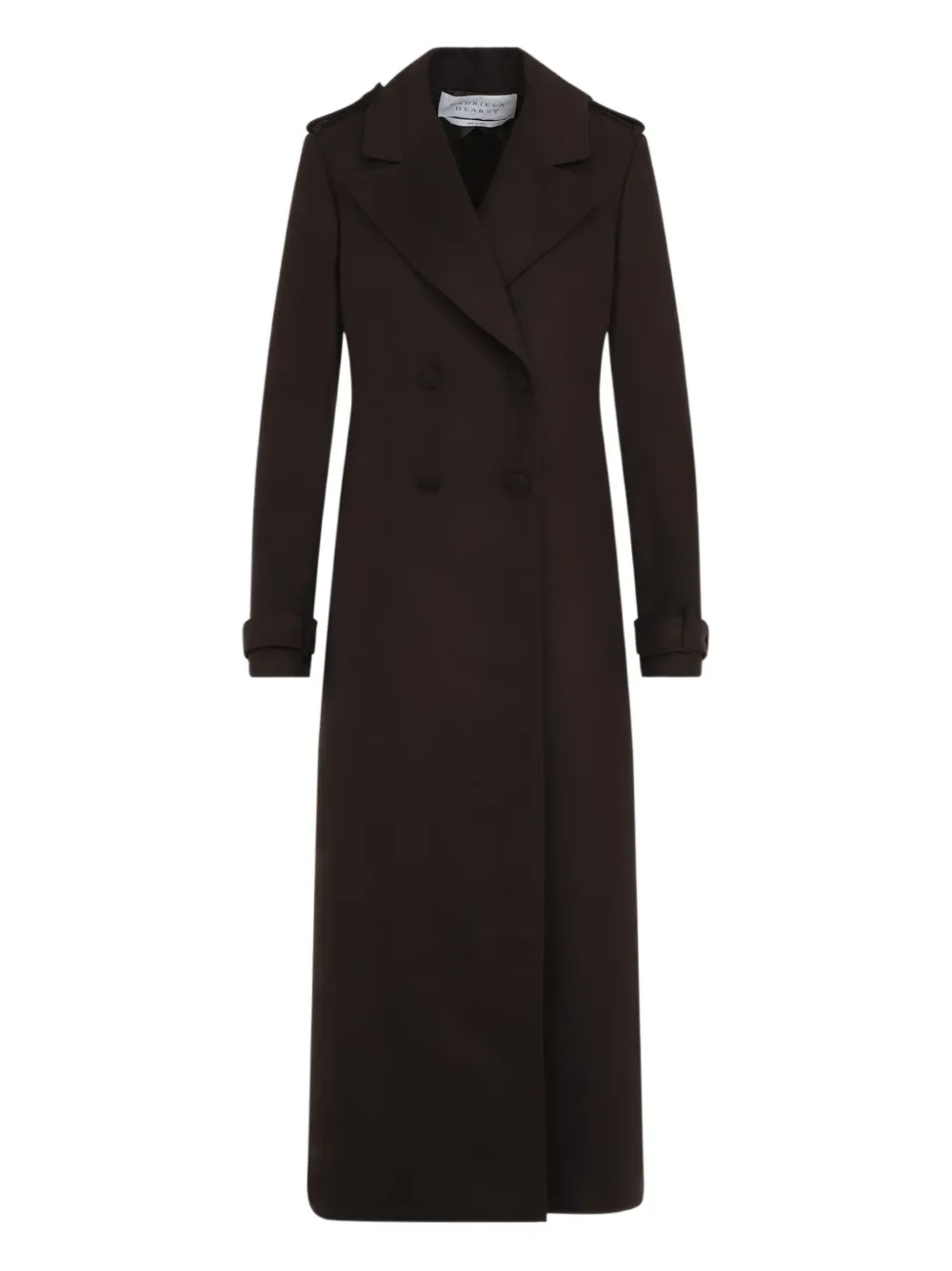 Gabriela Hearst Houstt Leather Long Coat In Brown