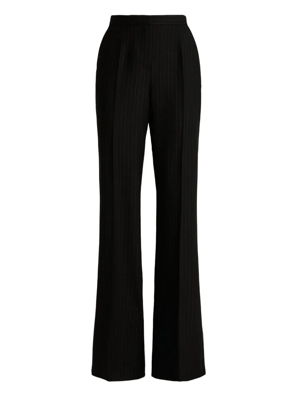 Kiton pinstripe-print pleated trousers | Black | Image 1