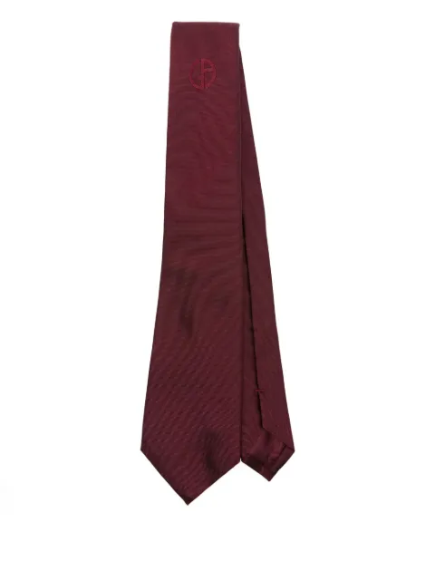 Giorgio Armani embroidered silk tie