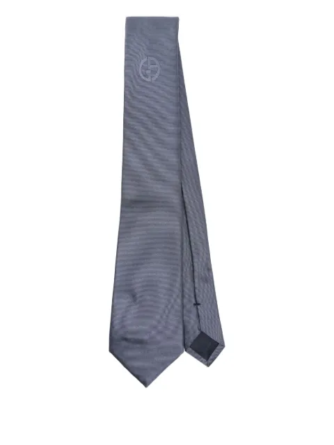 Giorgio Armani logo-embellished silk tie