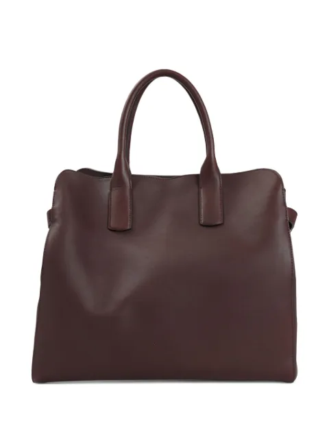 Giorgio Armani バックル レザーハンドバッグ
