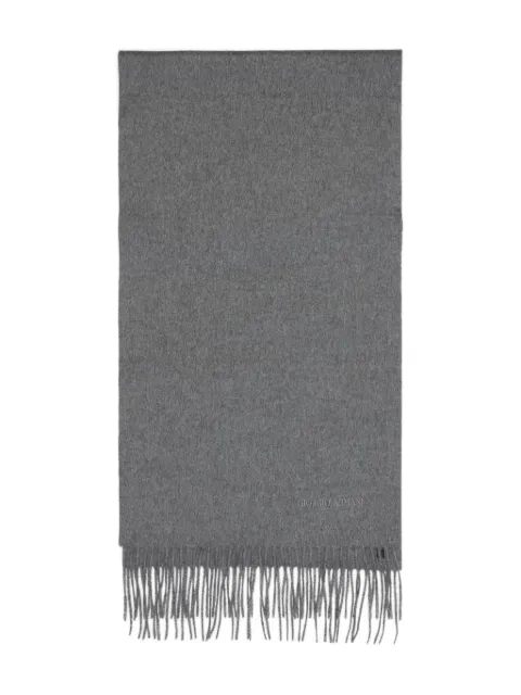 Giorgio Armani fringed cashmere scarf