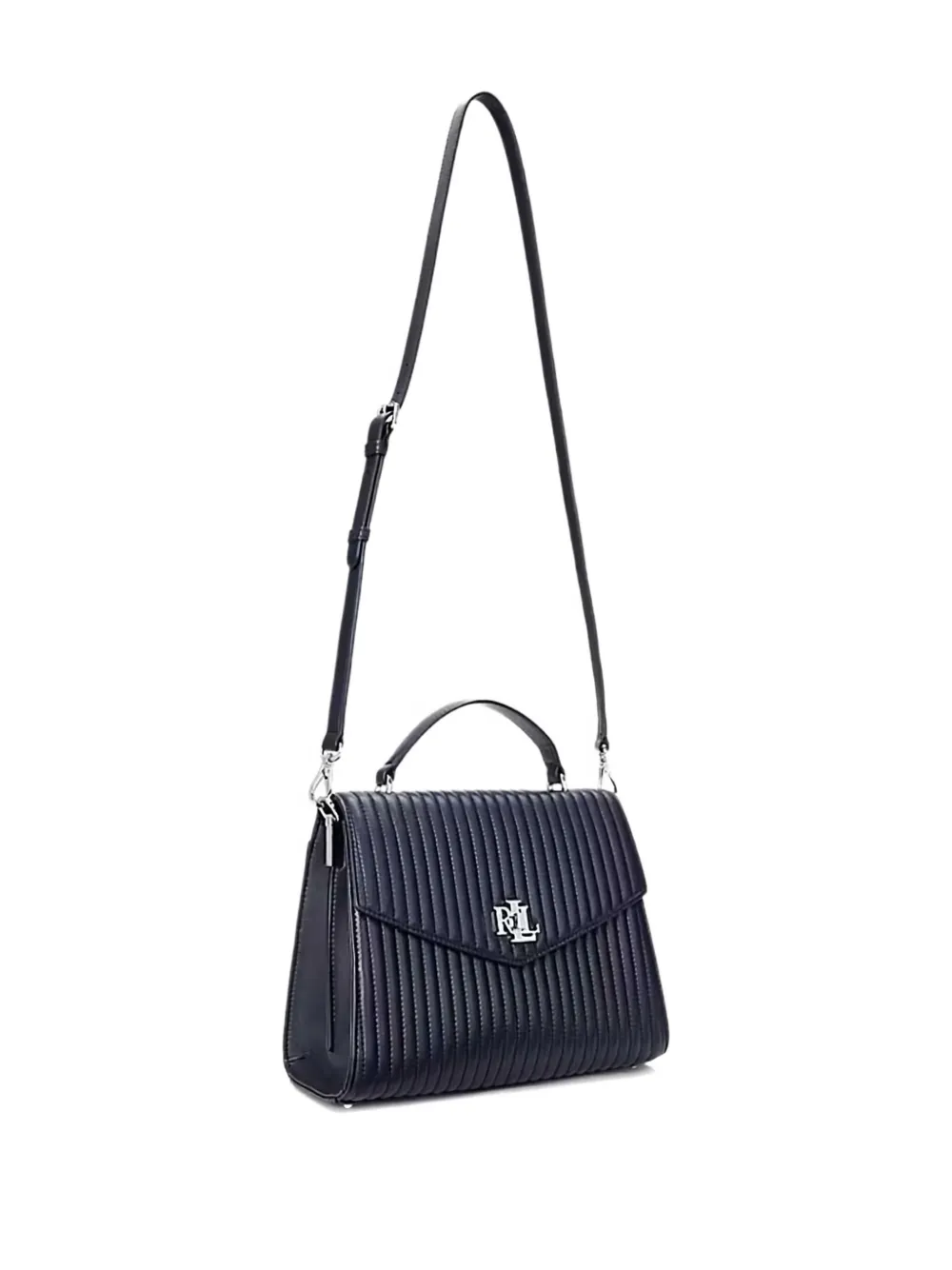 Lauren Ralph Lauren Farrah gewatteerde crossbodytas met handgreep Blauw