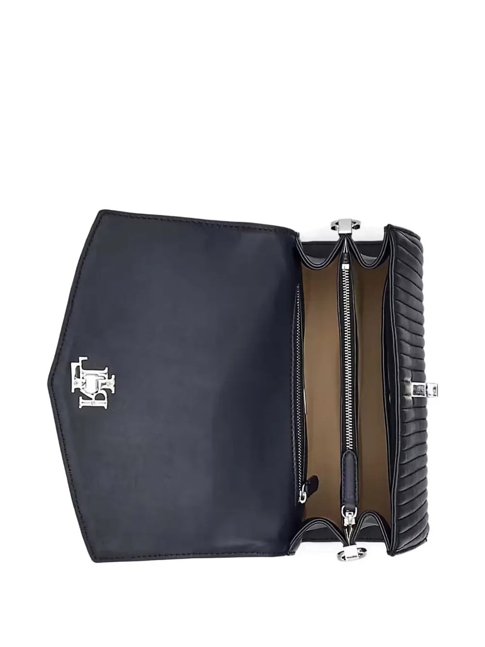 Lauren Ralph Lauren Farrah gewatteerde crossbodytas met handgreep Blauw