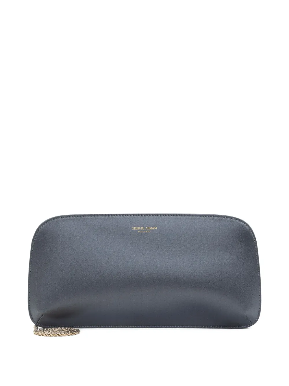 Giorgio Armani chain-embellished clutch U8070 GREY