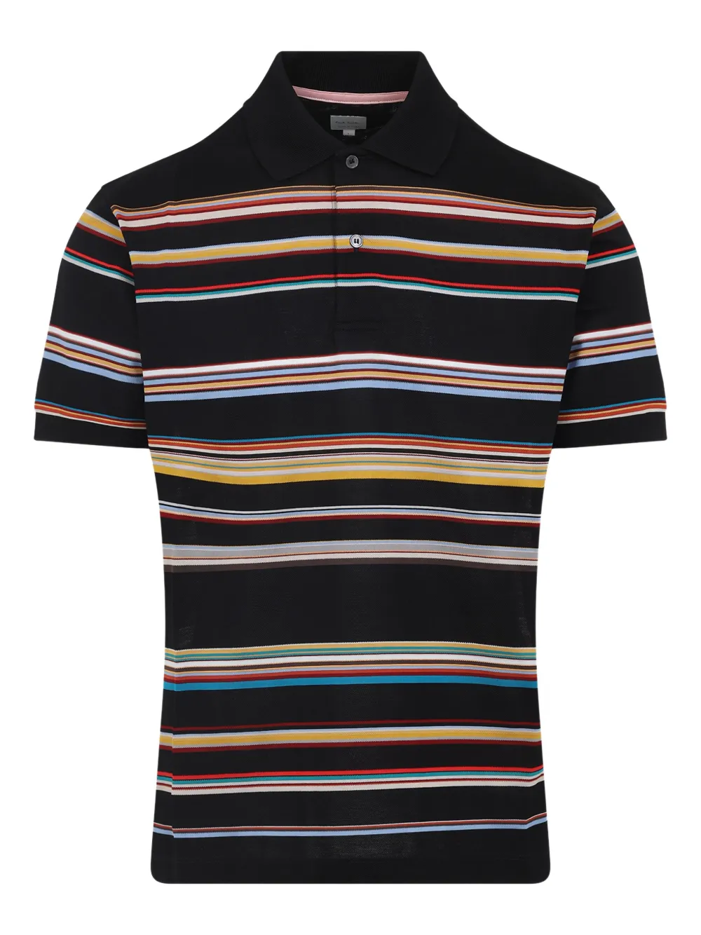 Paul Smith striped polo shirt Zwart