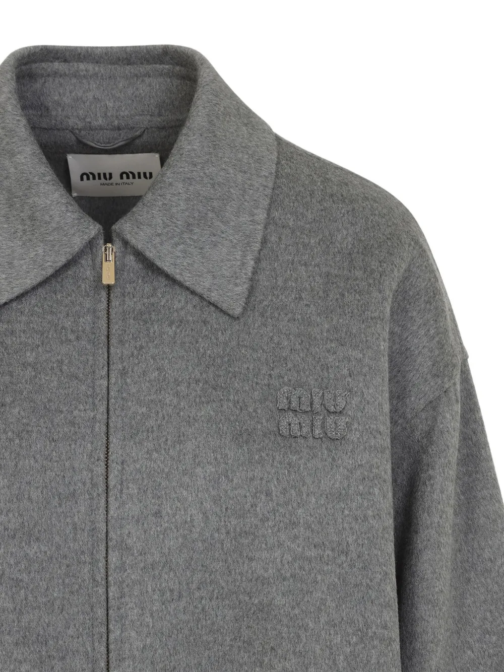 Miu Jack met geborduurd logo Grijs