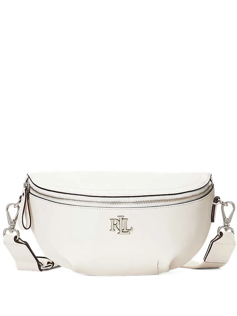 Lauren Ralph Lauren Marcy logo-plaque curved bag Wit