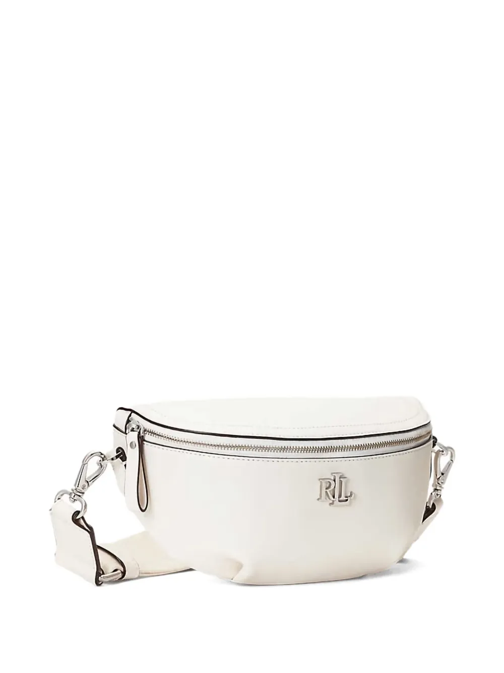 Lauren Ralph Lauren Marcy logo-plaque curved bag Wit