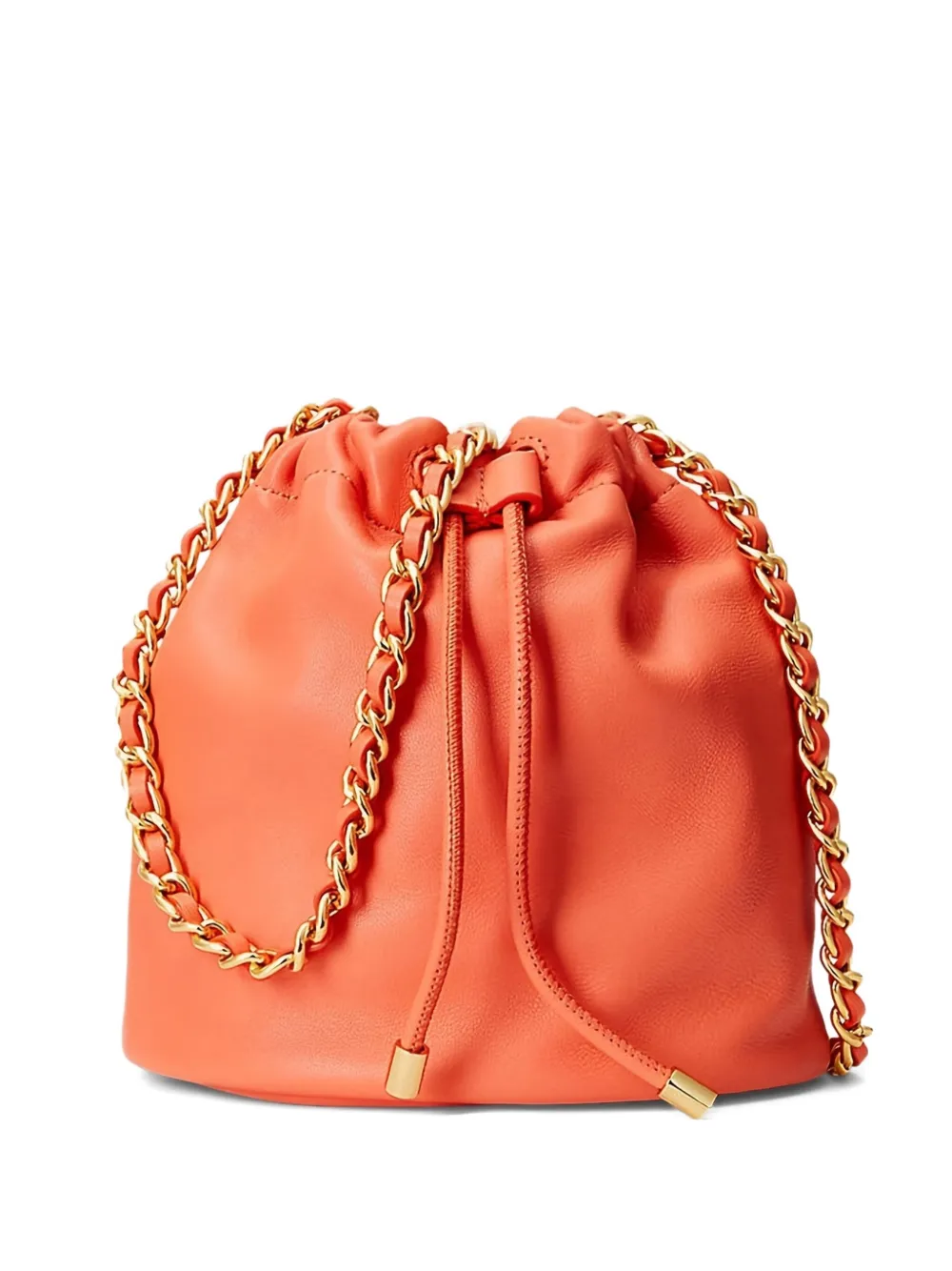 Lauren Ralph Lauren Emmy chain-strap drawstring bucket bag 005 SALMON PINK