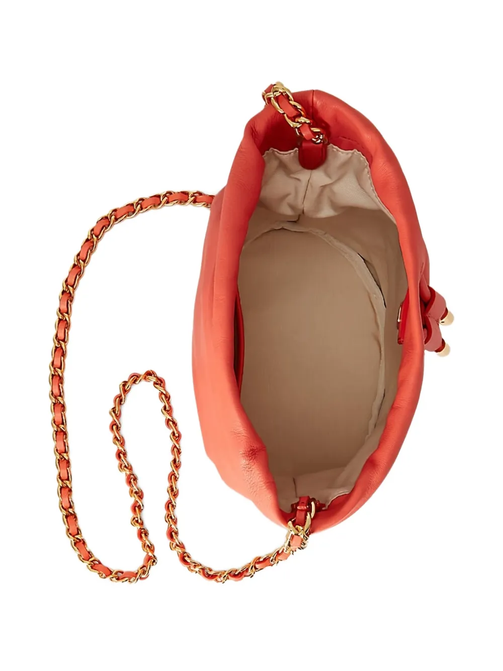 Lauren Ralph Lauren Emmy chain-strap drawstring bucket bag 005 SALMON PINK